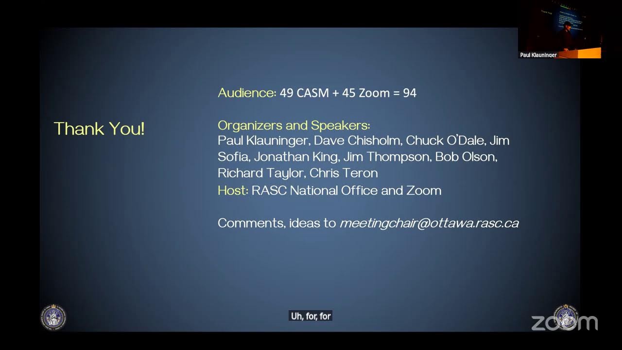 Ottawa Centre - January Monthly Meeting - Chris Teron
