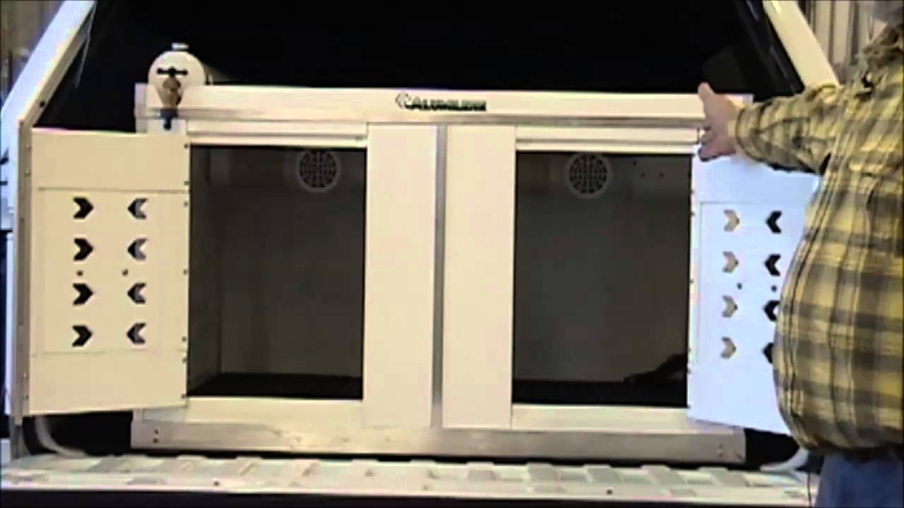 Video 17 - Alumilene side-by-side Kennel - fan and lights option