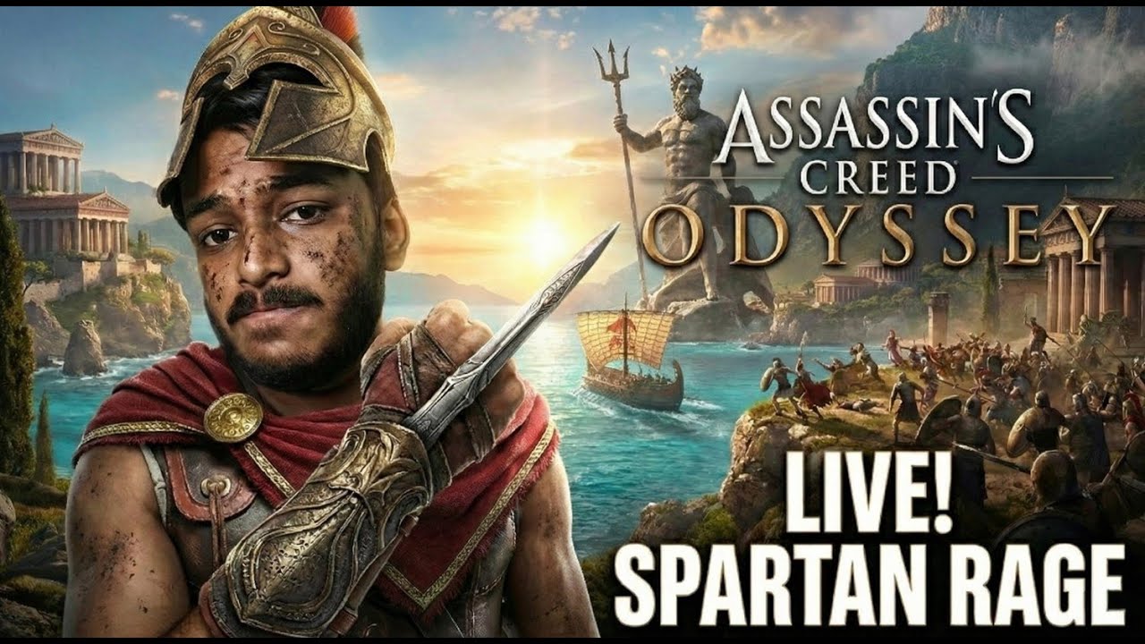 ALA KODHIII SEPUUU BGMI... /Fragy YT goes to Ancient Greece! 🇬🇷 (I'm a Spartan now?) #assassinscreed