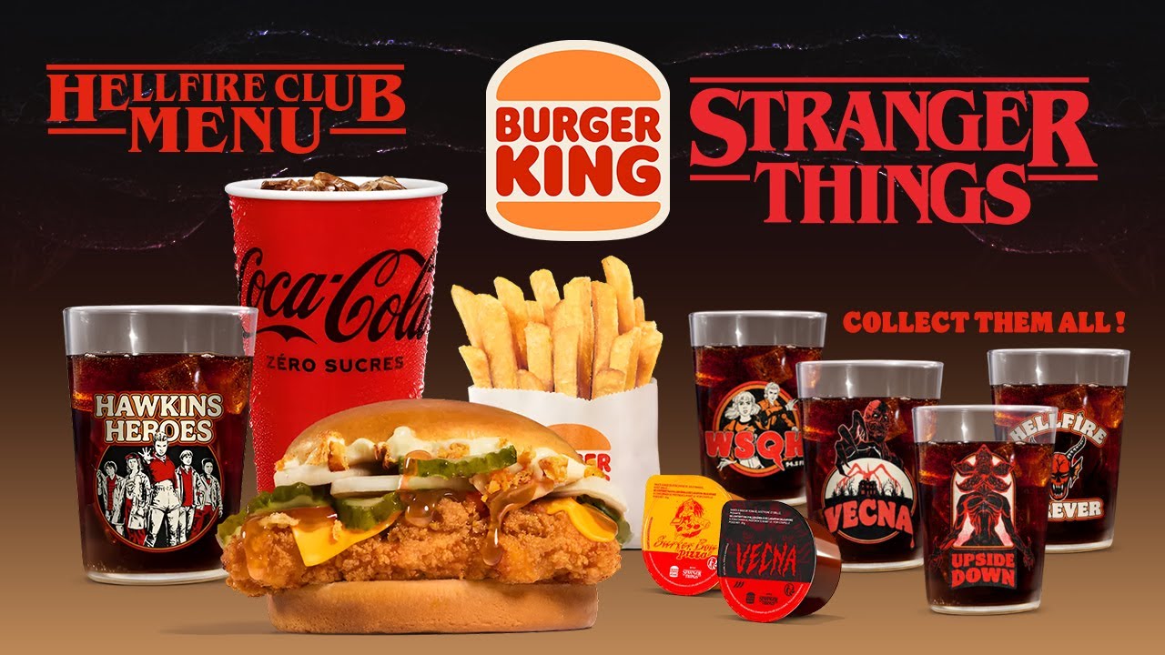 Burger King Stranger Things - Hellfire Club Menu 2025