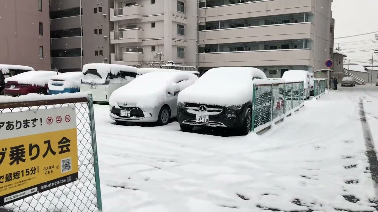 Japan Snowfall Morning | জাপানের উত্সুনোমিয়া শহরে সকালের তুষারপাত ❄️ | Utsunomiya Snowfall 🇯🇵
