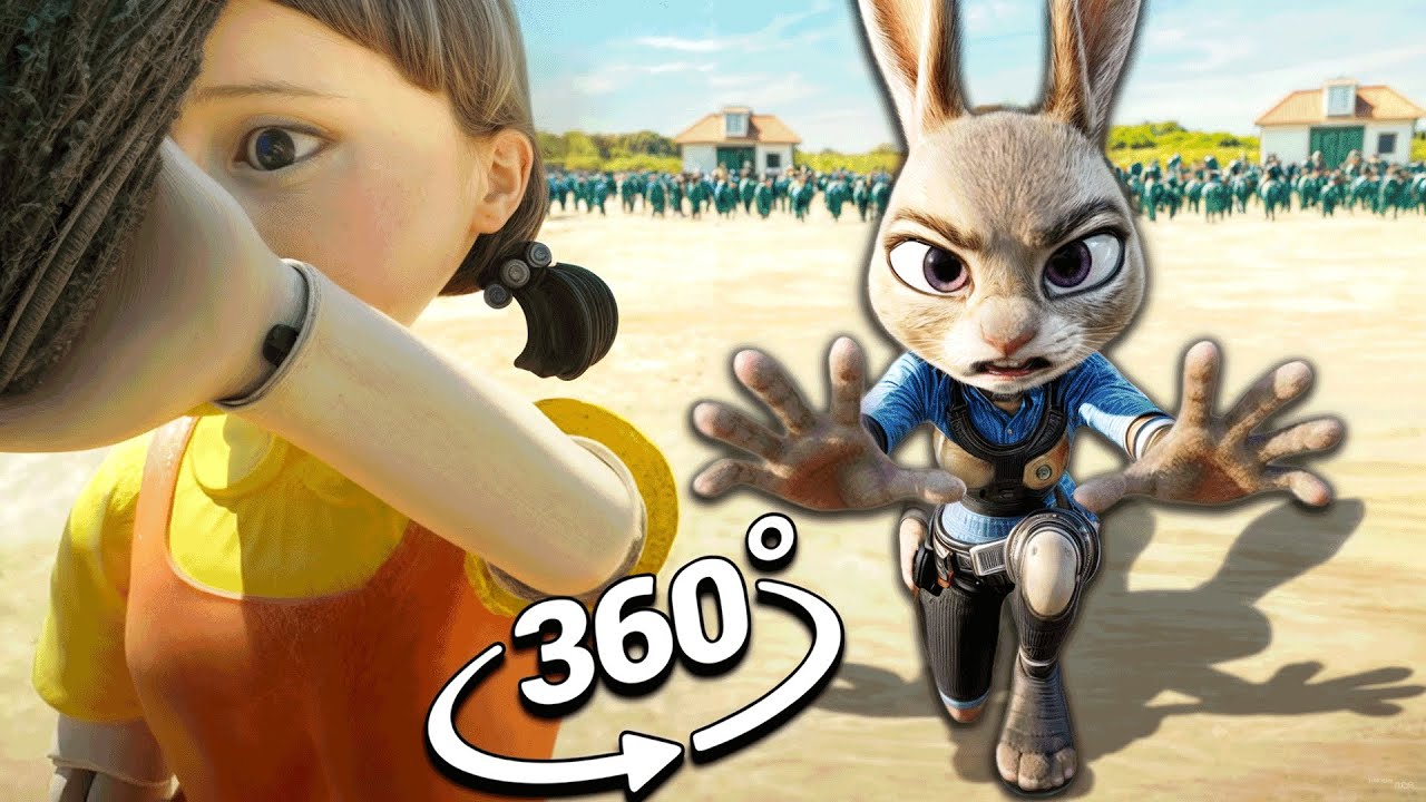 Zootopia: Judy Hopps X Squid Game Red Light, Green Light ! | 360&deg; VR
