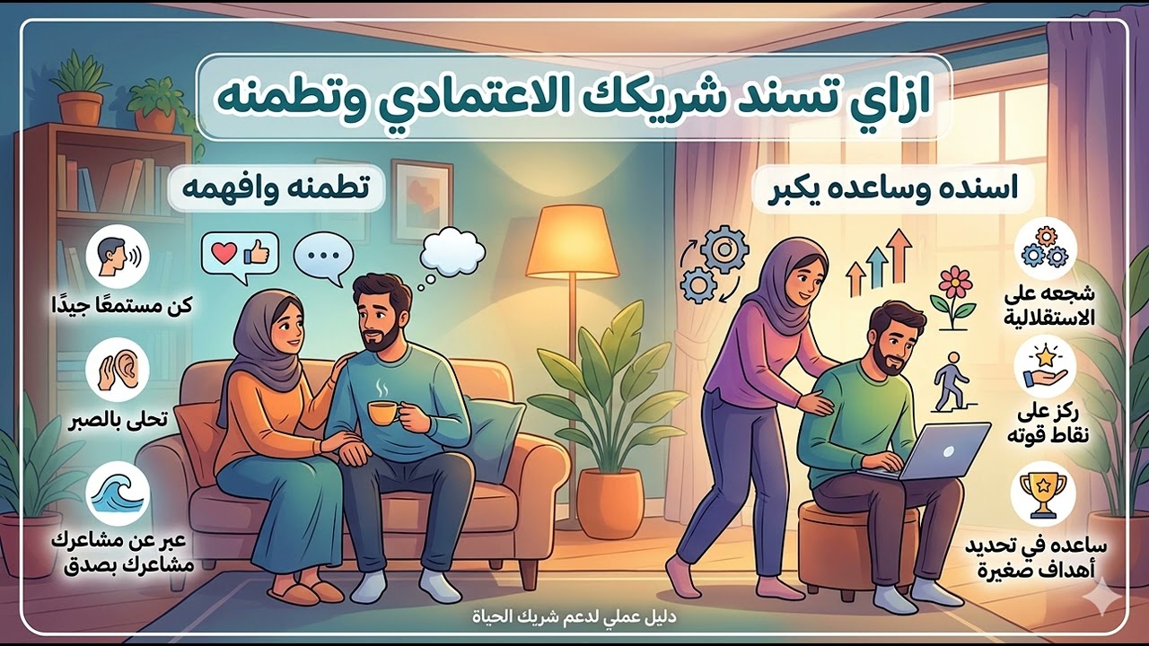 ازاي تسند شريكك الاعتمادي وتطمنه