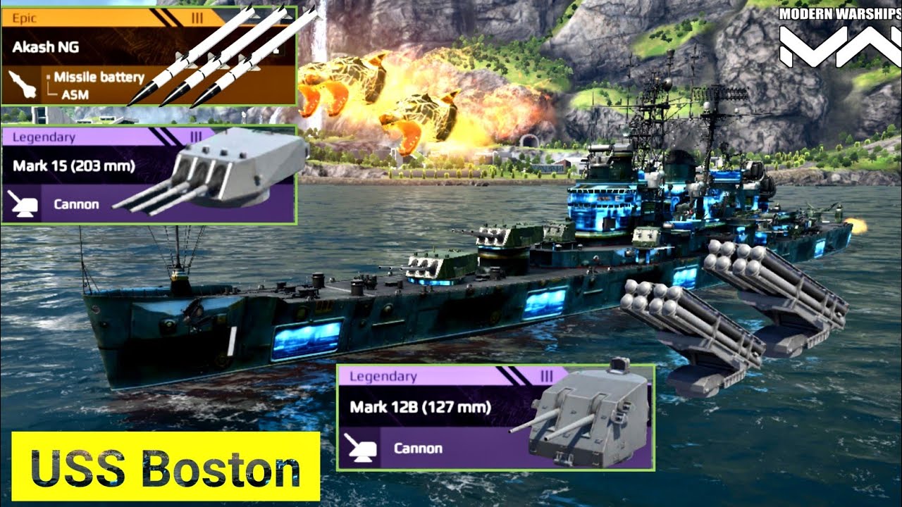 USS Boston New Bundel Brutal Cruiser🔥 Gameplay Modern Warship 