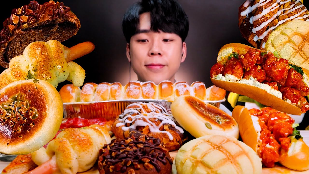 ASMR 털어버렸다 파리바게트 빵 먹방 리얼사운드 パンモッパン Paris Baguette BREAD MUKBANG REAL SOUND