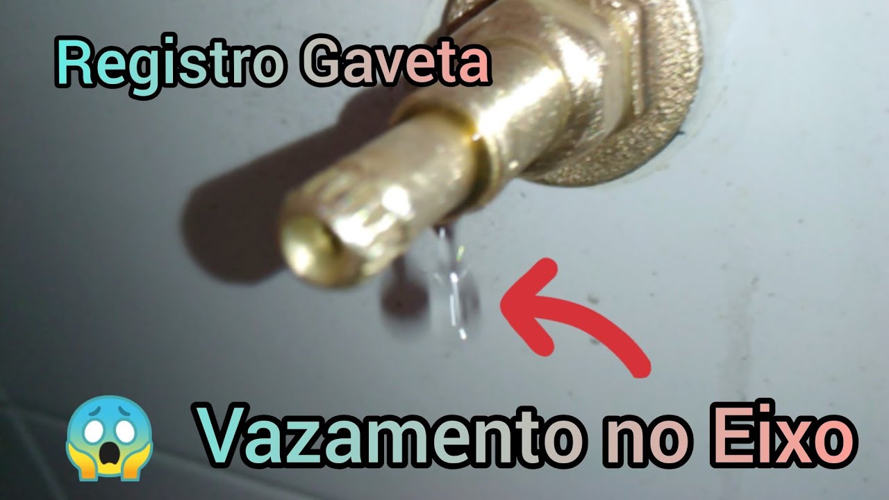 Registro Gaveta Vazando Faça você mesmo o Conserto 👷 D.i.Y