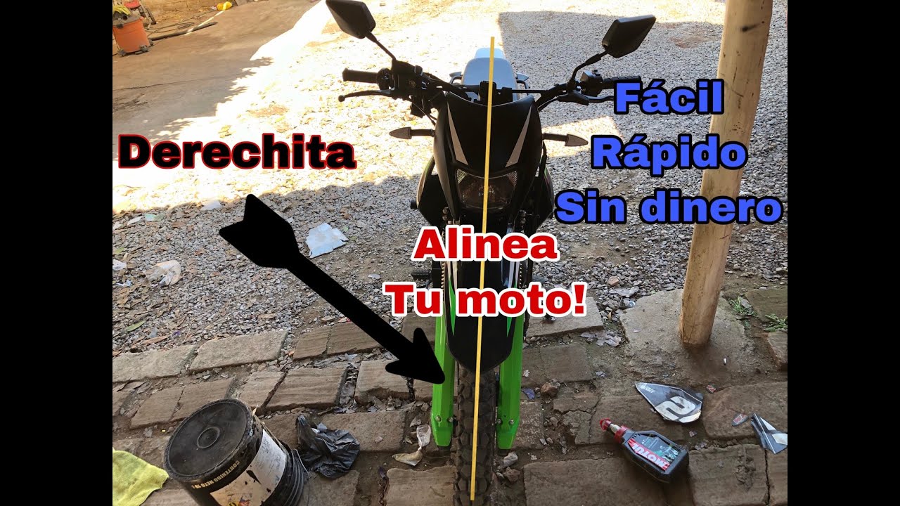 Alinea direcci&oacute;n de tu moto! F&Aacute;CIL ! R&Aacute;PIDO ! GRATIS
