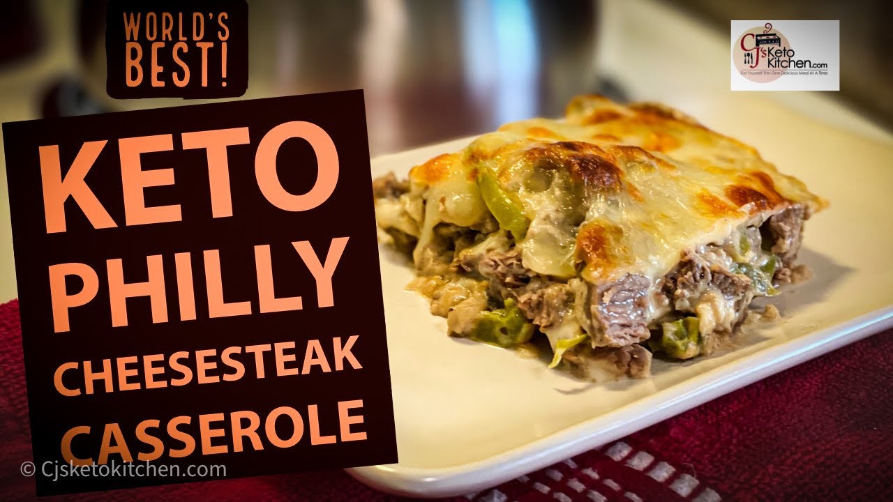 Keto Philly Cheesesteak Casserole 