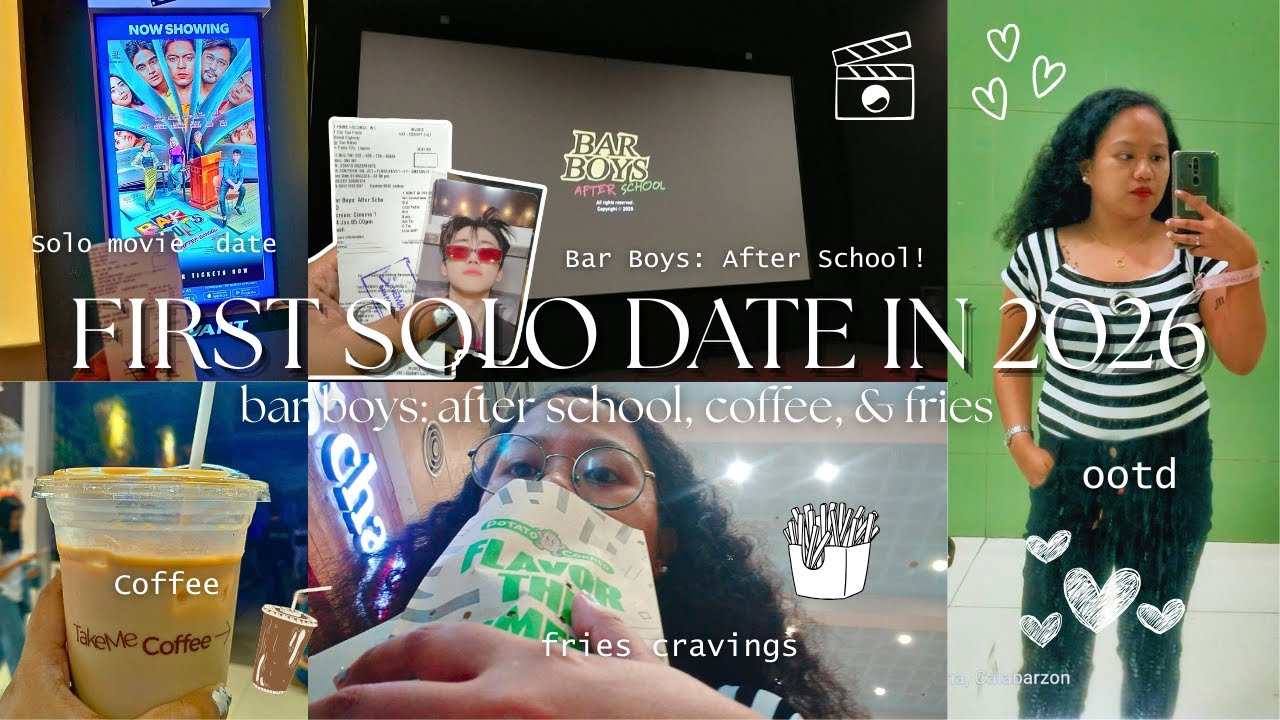My First Solo Date in 2026! ⭐ Watching Bar Boys: After School, Coffee Stop, & Fries Cravings 🎬☕🍟