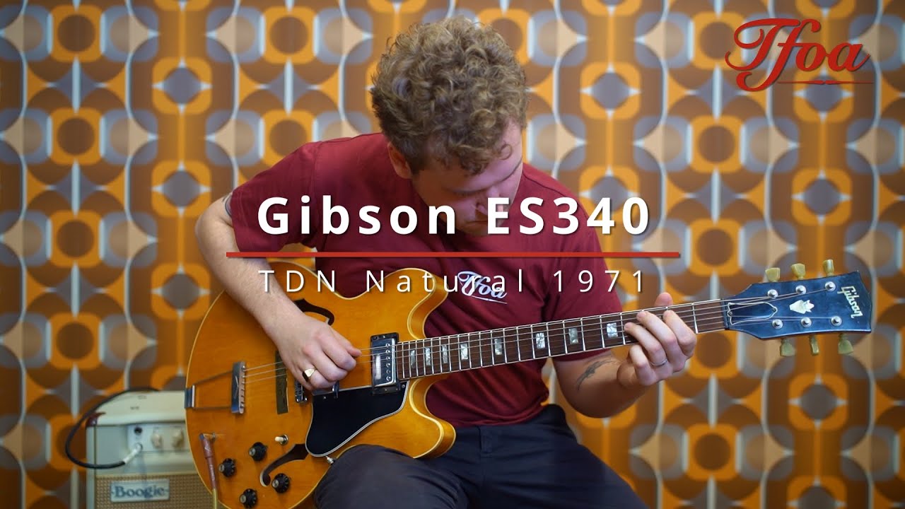 Gibson ES340 TDN Natural 1971 played by Milo Groenhuijzen | Demo