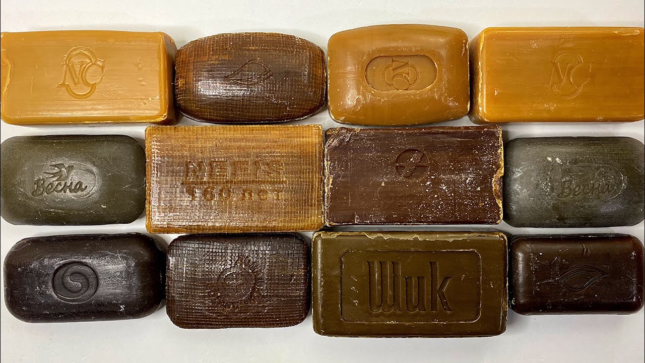 Brown soap set. Soap Cutting ASMR. Relaxing Sounds (no talking). Satisfying ASMR Video