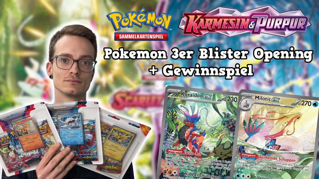 Die BESTEN Pokemon Produkte?! 3er Blister! + Gewinnspiel! - Pokemon Booster Opening