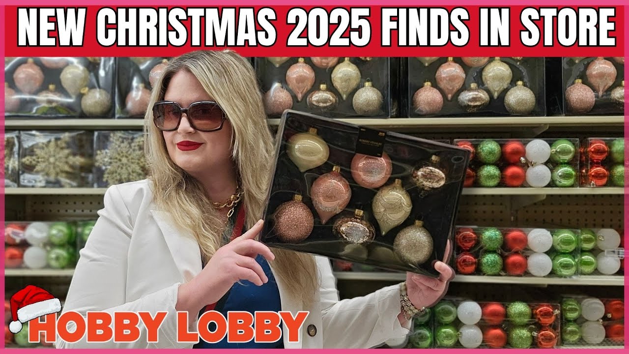 HOBBY LOBBY NEW CHRISTMAS 2025 FINDS | PLUS NEW FALL FINDS | STORE WALK THRU #hobbylobby