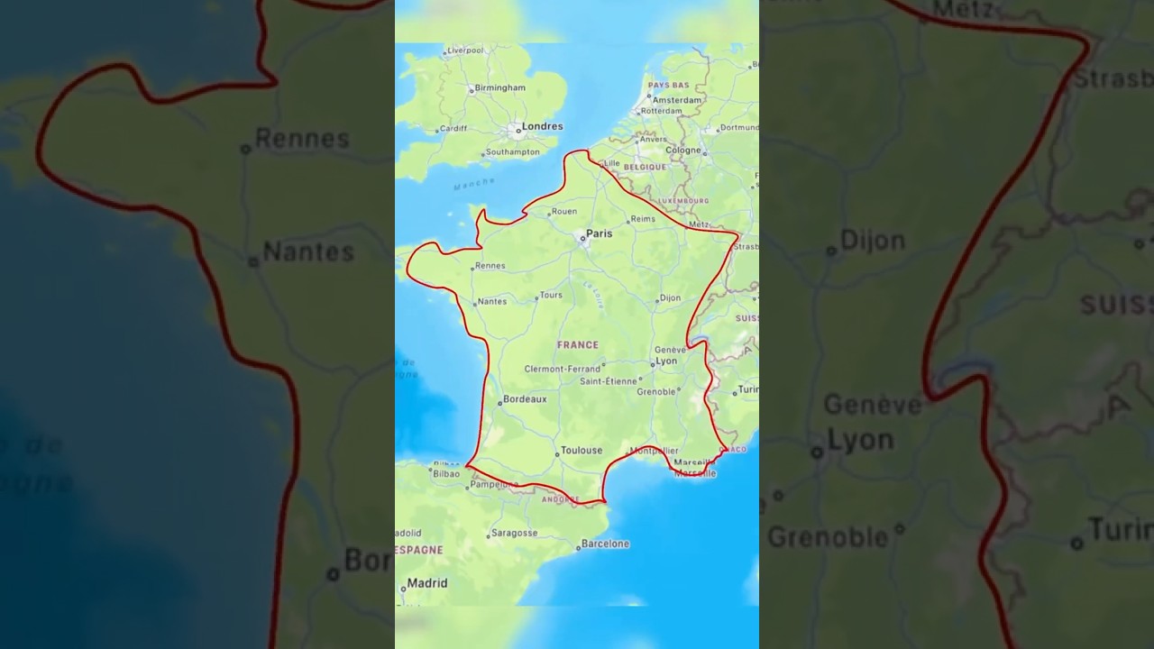 Tracer approximatif de mon Tour de France &agrave; pied #randonn&eacute;e #tourdefranceapied #trekking