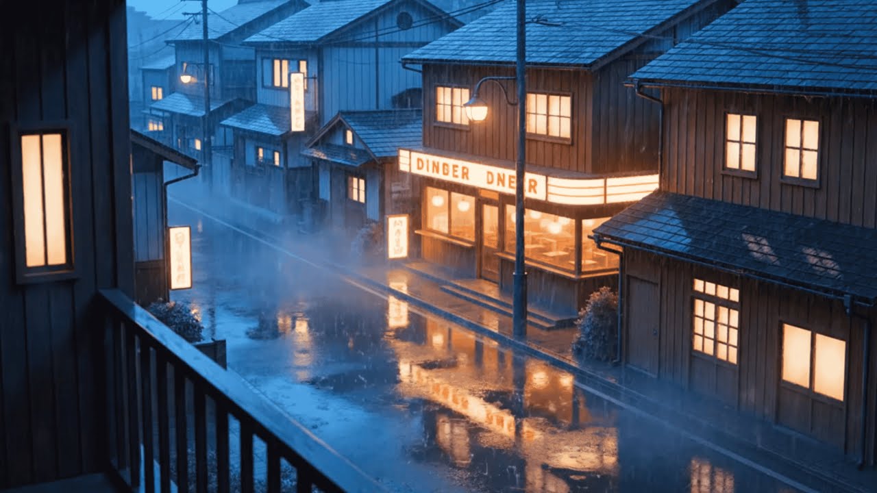 Late Night in Rainy Japan | Lofi Chill & Peaceful Vibes