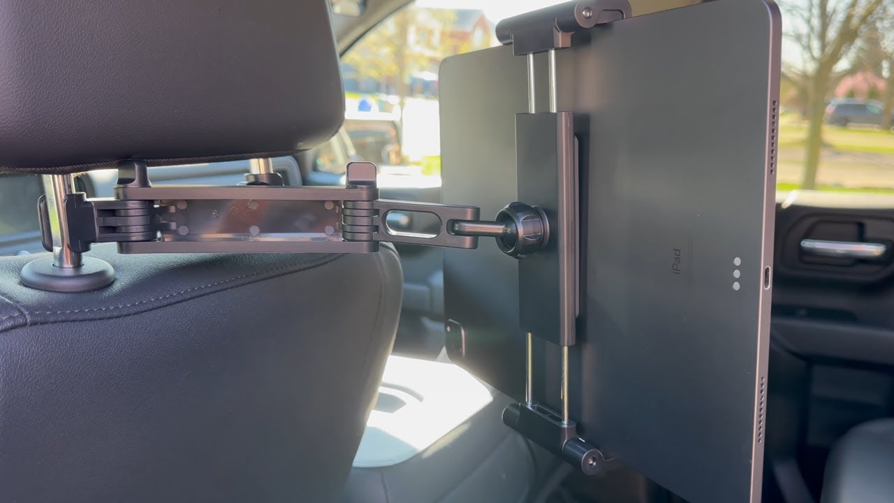 LISEN Tablet iPad Car Holder Back Seat - Stretchable Tablet Holder for Car Headrest Unboxing / Setup