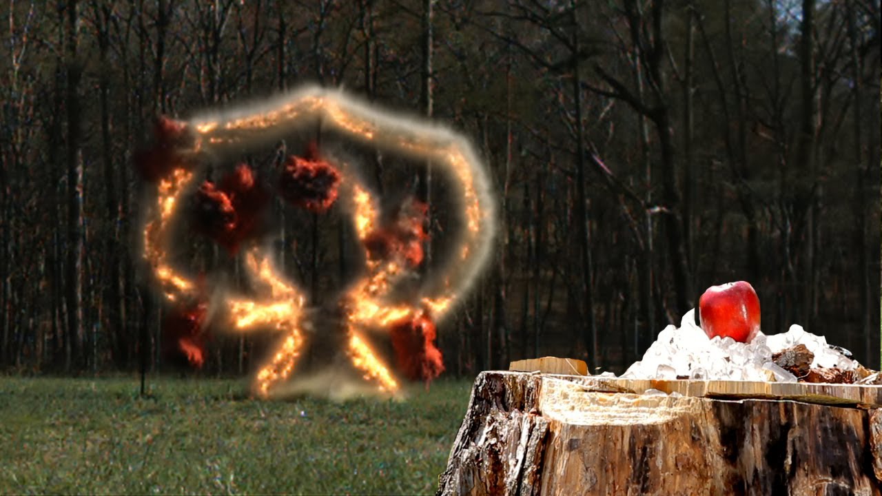 Apple Tree Shaped Det Cord Explosion