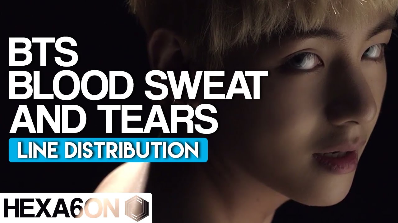 BTS - Blood Sweat & Tears Line Distribution (Color Coded) *CORRECTED*
