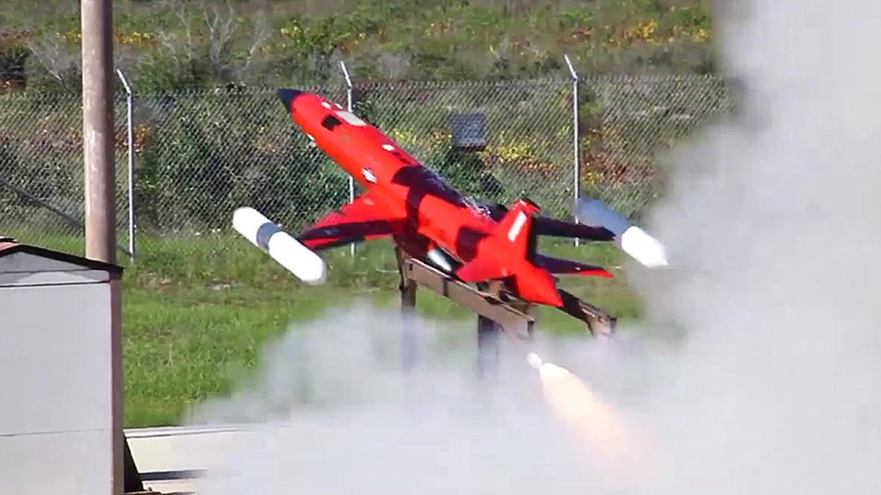 Air Force BQM-167A Target Drone – Prep & Launch