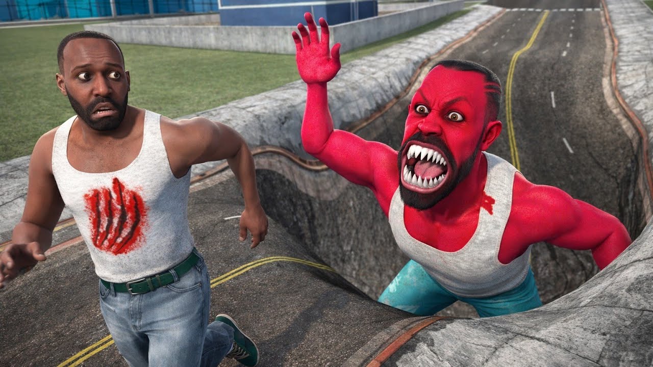 Franklin Found A Big Evil Hole Outside Franklin House In Indian Bike Driving 3D 