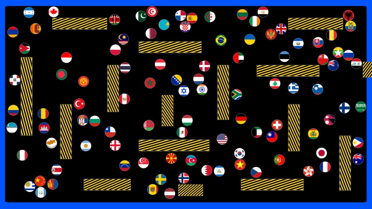 Shutter Crush (2 versions) | 100 Countries Marble Race