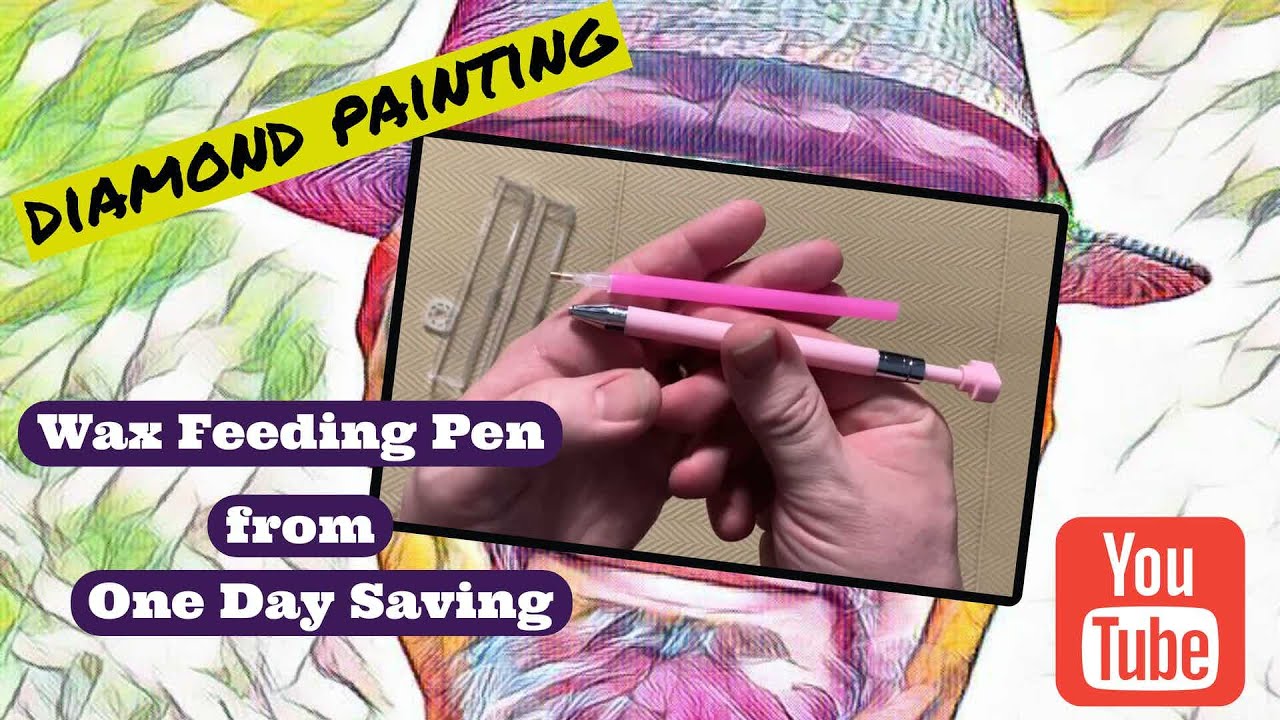 Unboxing A Wax Feeding Diamond Painting Pen From One Day Saving!