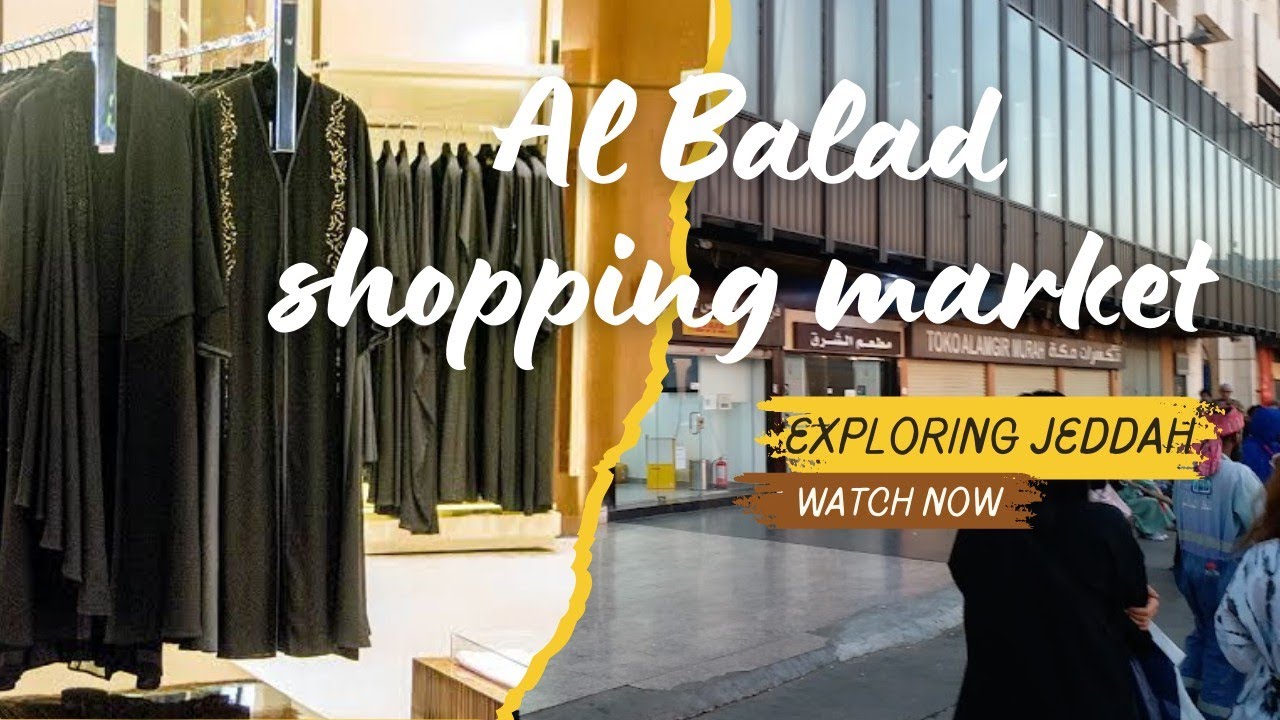 Al-Balad Abaya Market & Corniche Commercial Center | Jeddah Corniche Center Walking Tour. #vlogs