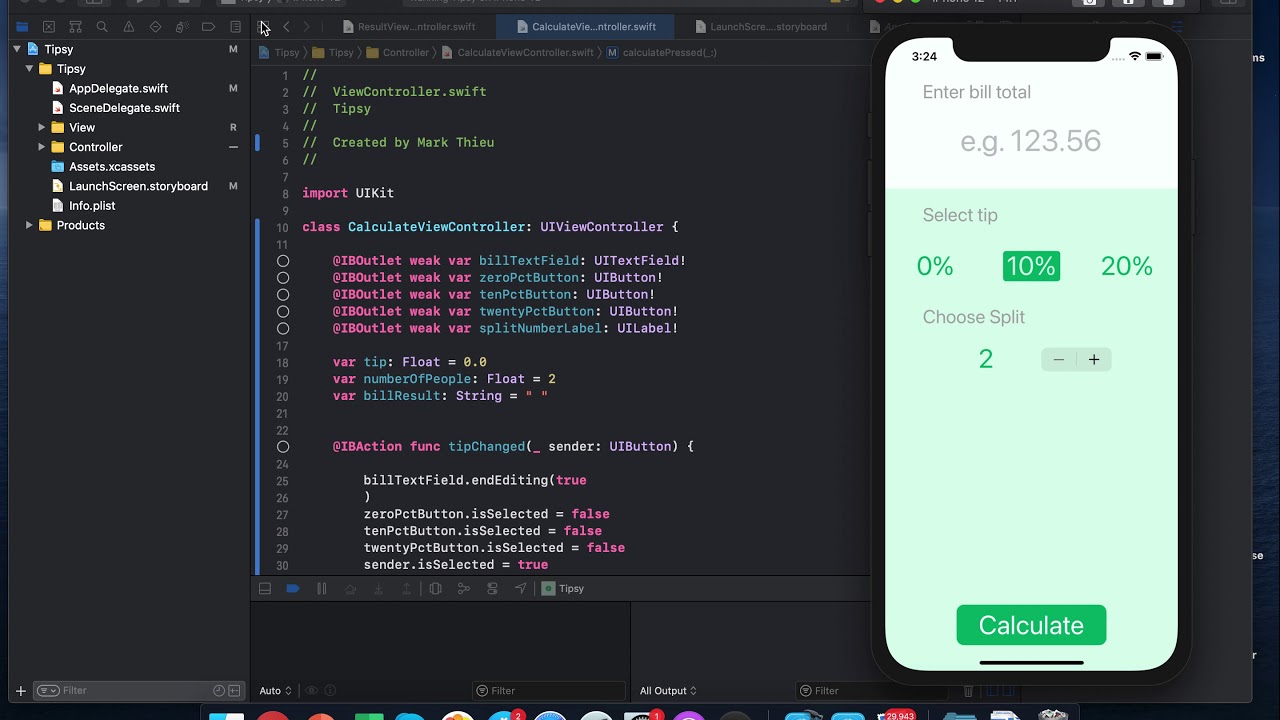 Tip Calculator App for iOS