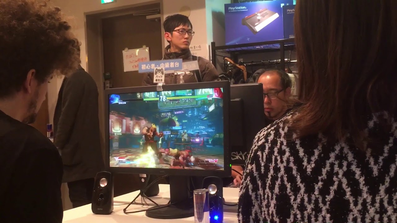 Ken rushing down Dhalsim player at Momochi and ChocoBlanka&rsquo;s SF5 event in Japan