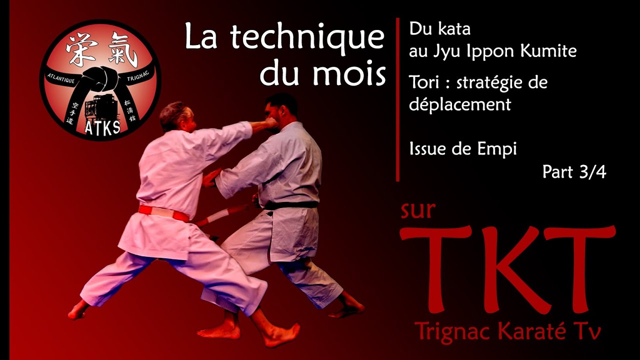 LA TECHNIQUE DU MOIS / Du kata au Jyu Ippon Kumite - Tori, Déplacement - Empi - Partie 3/4