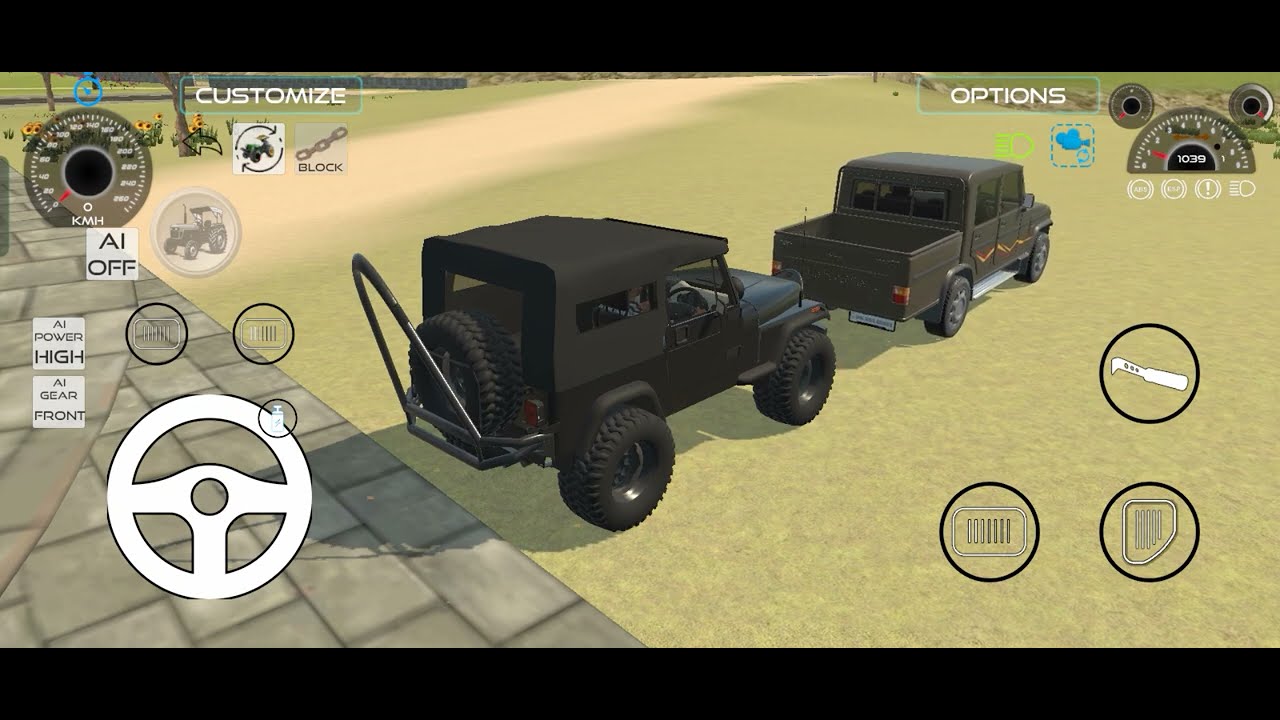Old thar vs tractor #viral #subscribe #thar #tractor #comedy #cartoon #cargames 