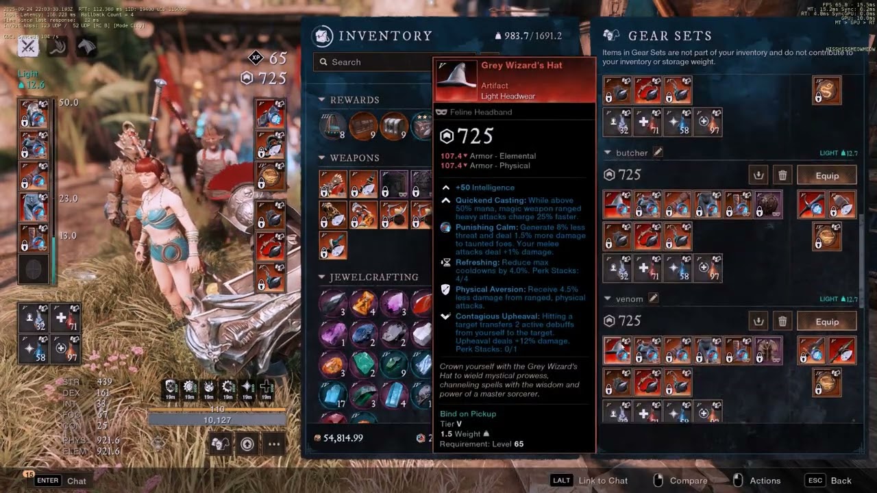 New World S9 Final Gearcheck - 20 Characters 180 Gearsets