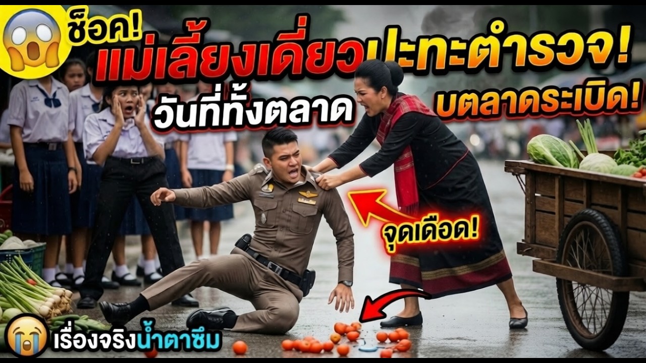 แม่เลี้ยงเดี่ยวขายผัก VS ตำรวจ | วันที่ทั้งตลาดระเบิด | เรื่องจริงน้ำตาซึม