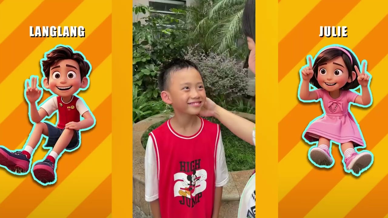 Langlang and Julie's funny compilation.#funny #comedyvideos