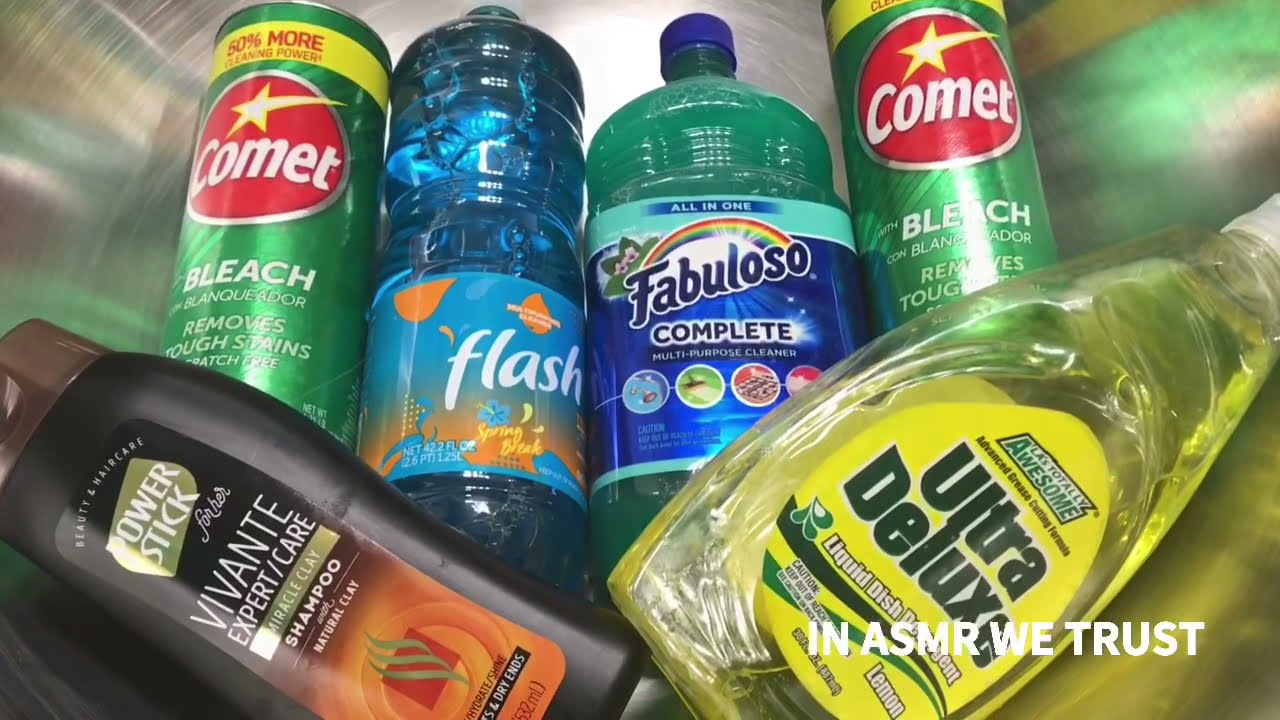 ASMR ✨ Comet, Fabuloso Complete Cool Mist, Power Stick, Ultra Deluxe and Flash Spring Break
