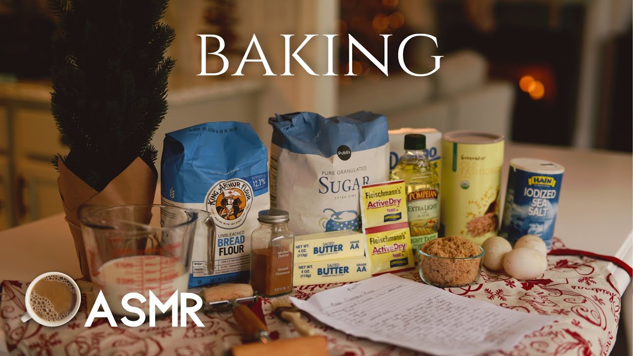 ASMR Ambience Baking on a Cozy Winter Day 🧈🍪❄️