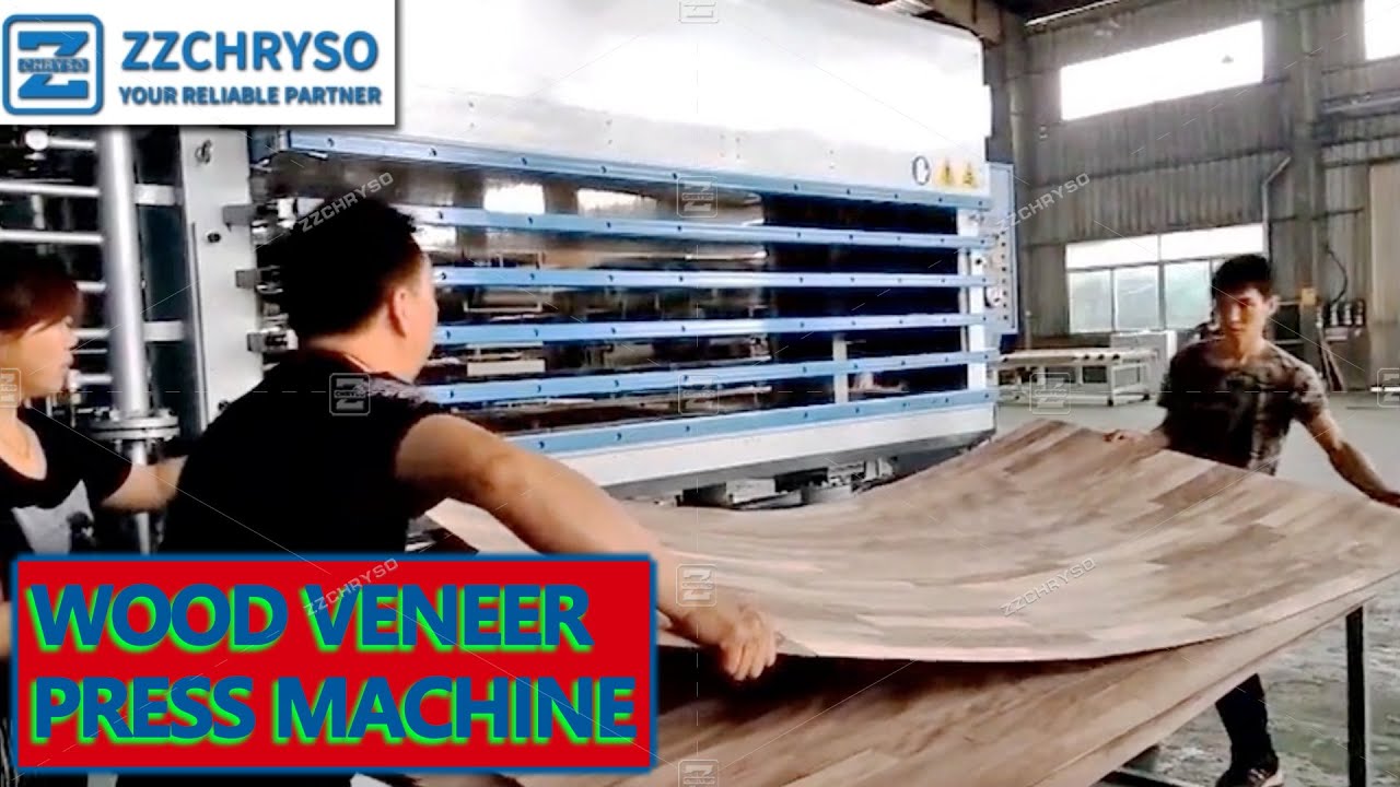 Wood Veneer Hot Press Machine Hydraulic Press Machine with Five Layers Press Moulds Board Save Labor