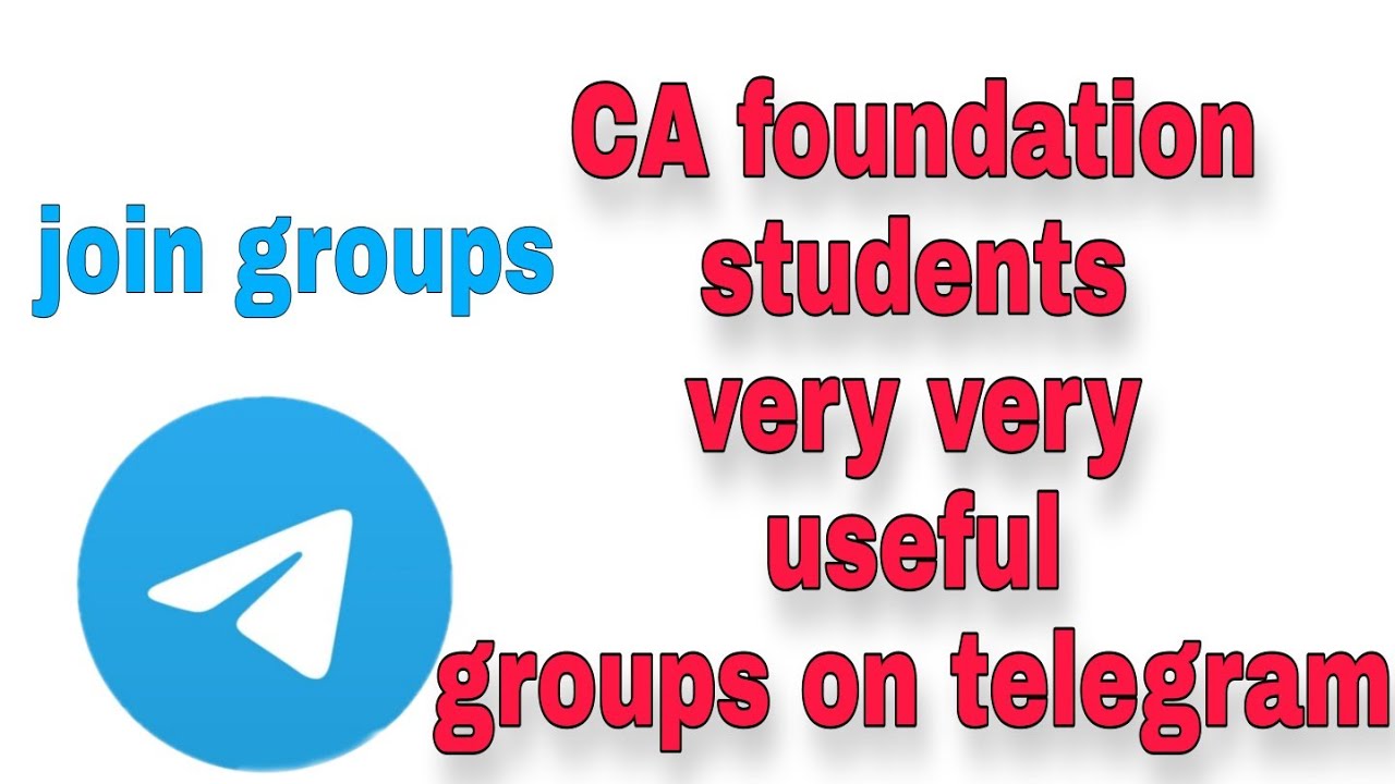 CA foundation students very very useful groups on telegram