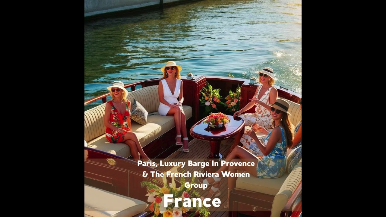 Paris, Luxury Barge In Provence & The French Riviera Women Group Chic,