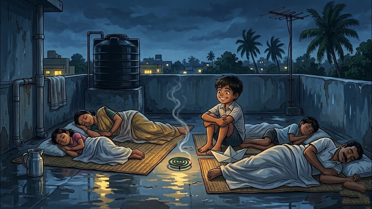90s TamilNadu Monsoon Night | Fish Curry, Power Cut & Rooftop Sleep Memories