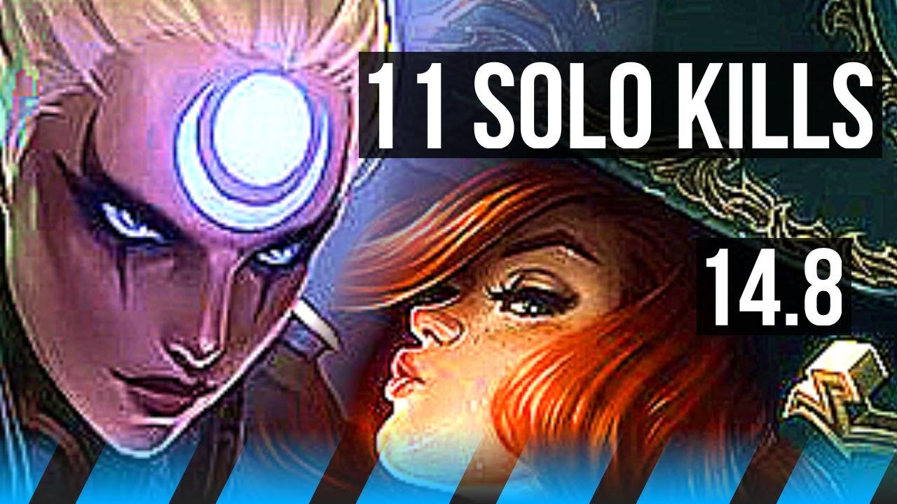 DIANA vs MISS FORTUNE (MID) | 11 solo kills, 71% winrate, 54k DMG, Legendary | TR Master | 14.8