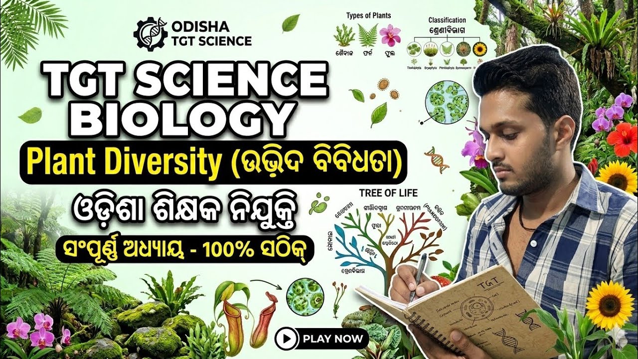 Plant Diversity and Conservation Test 03 | SSB TGT BIOLOGY | TGT CBZ OSSTET BIOLOGY ODIATRICKS
