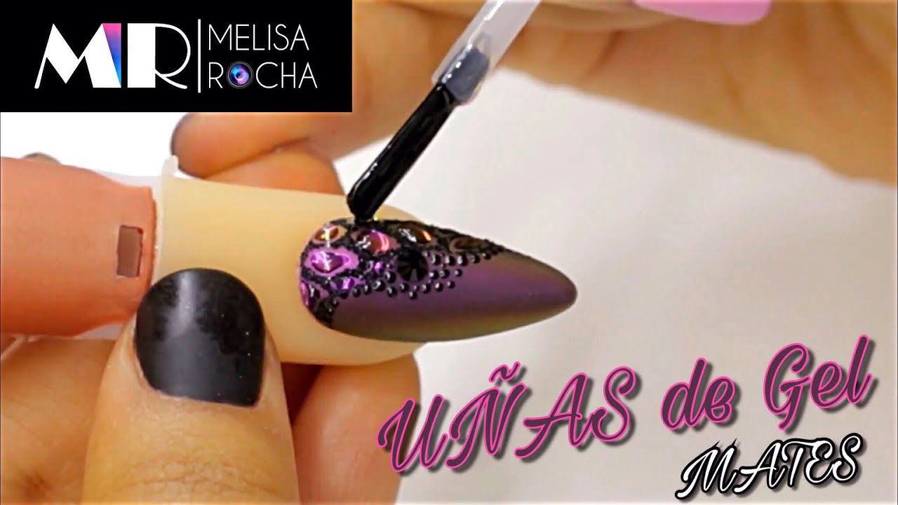 UÑAS CRHOME EN EFECTO MATTE 100% GEL 💖 EN ESCULTURA