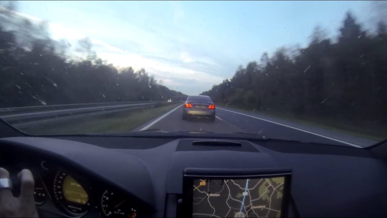iPE Mercedes-Benz C63 AMG 317 km/h Autobahn Run!