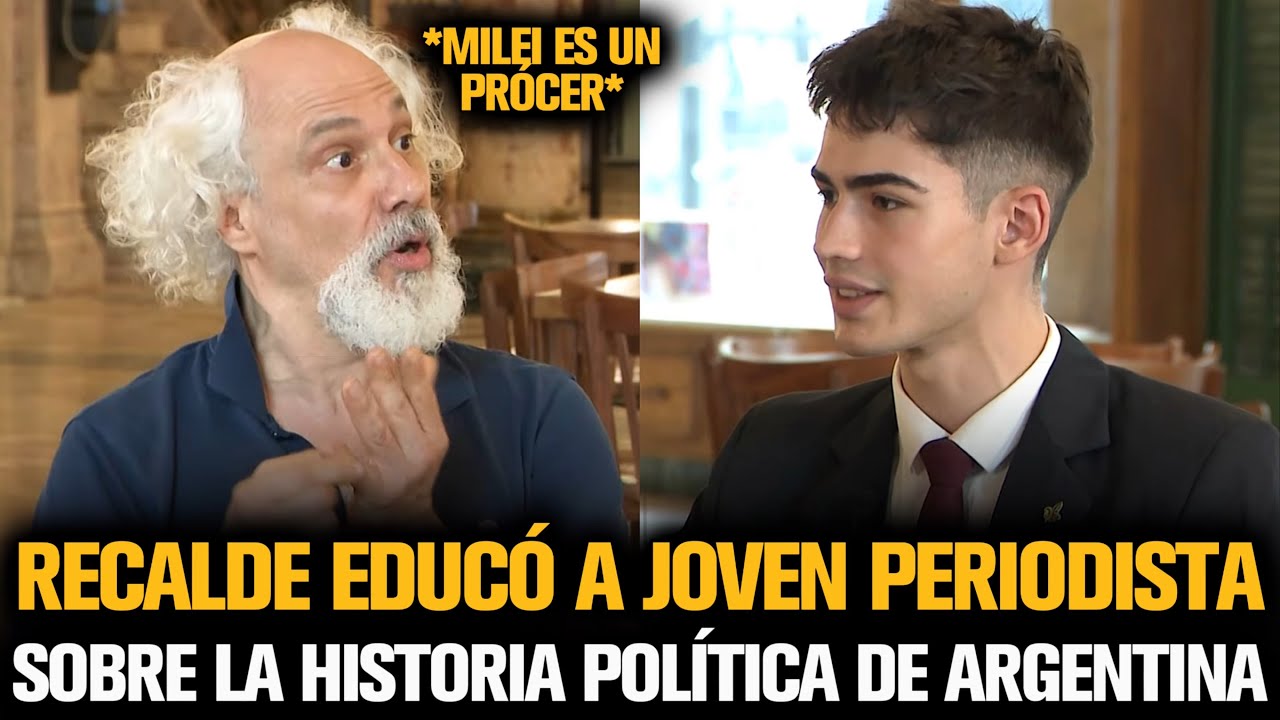 RECALDE EDUCÓ A JOVEN PERIODISTA SOBRE LA HISTORIA POLÍTICA DE ARGENTINA