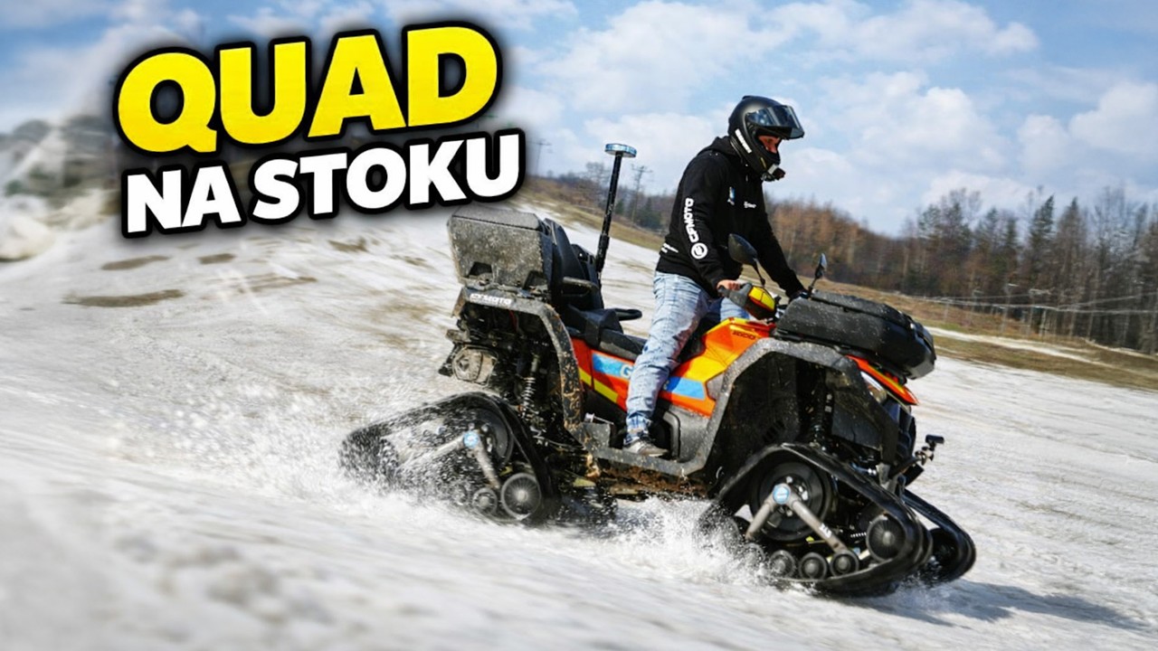CFORCE 1000 NA GĄSIENICACH - TEST NA STOKU