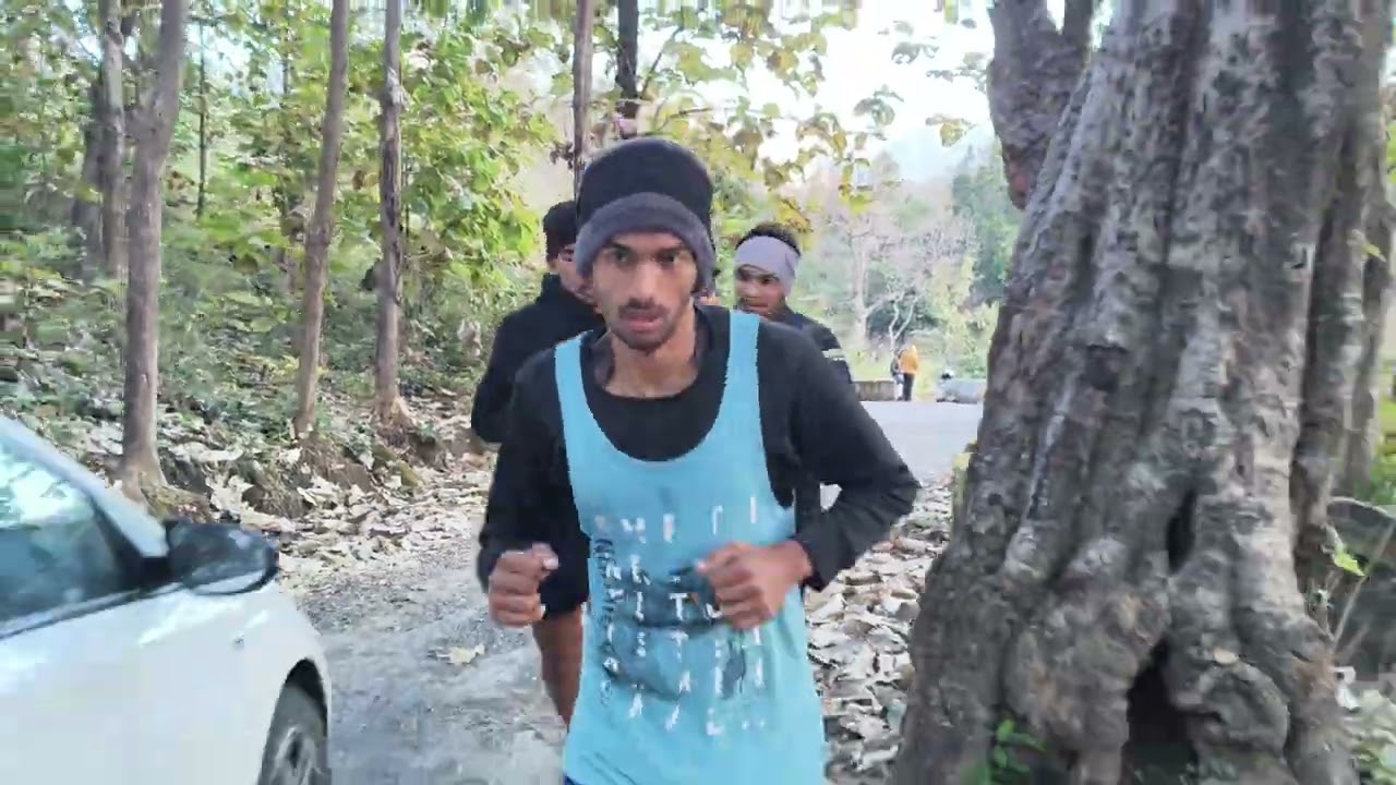 Hill repitation workout Army Agniveer running 