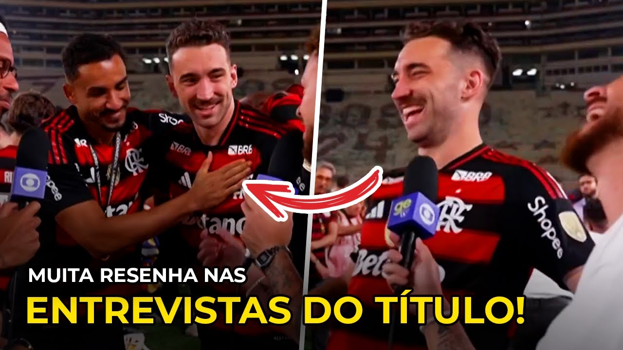 TODAS AS ENTREVISTAS DOS JOGADORES DO FLAMENGO APÓS TÍTULO!