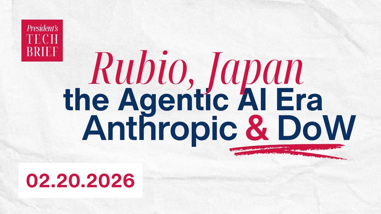 The President’s Tech Brief: Agentic AI, Munich Recap, and Anthropic and DoW