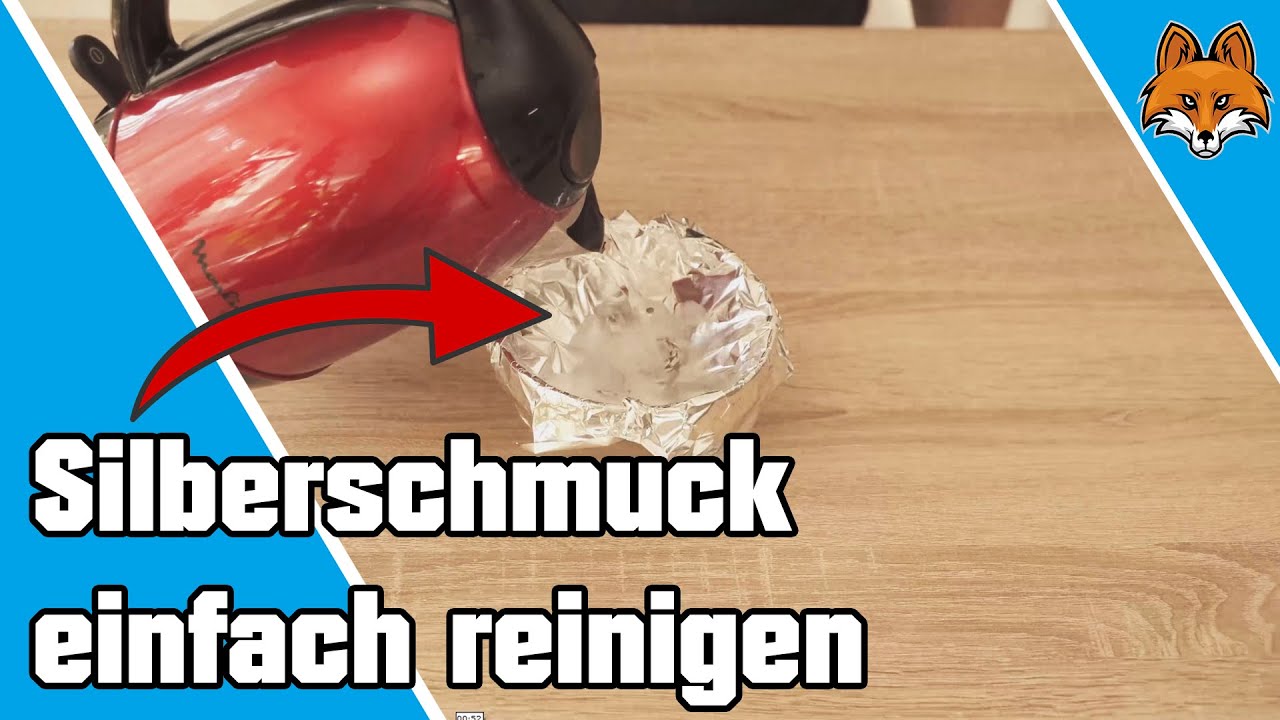 Silberschmuck reinigen mit Alufolie und Salz 💎
